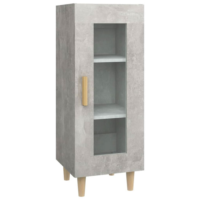 Servantă, gri beton, 34,5x34x90 cm, lemn compozit - WALTI WALTI