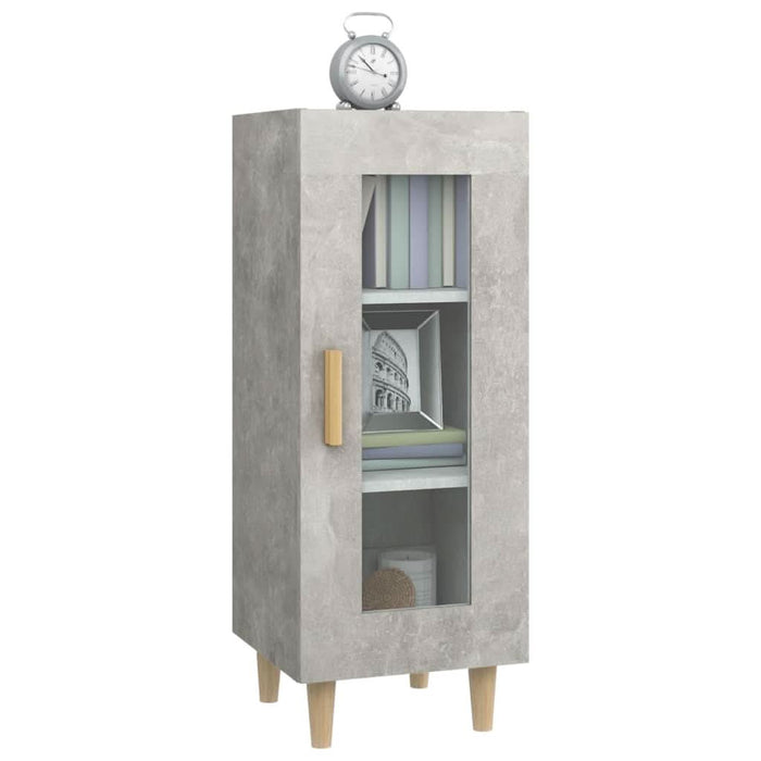 Servantă, gri beton, 34,5x34x90 cm, lemn compozit - WALTI WALTI