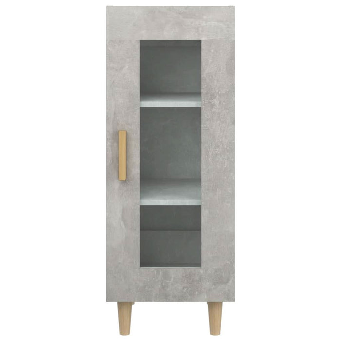 Servantă, gri beton, 34,5x34x90 cm, lemn compozit - WALTI WALTI