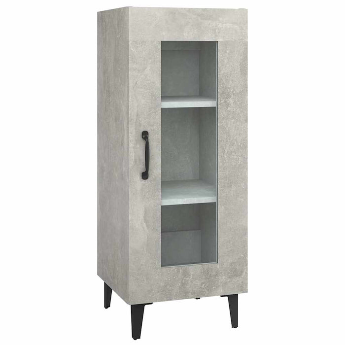 Dulap, gri beton, 34,5x34x90 cm, lemn compozit WALTI
