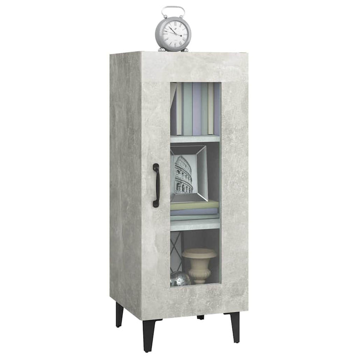 Dulap, gri beton, 34,5x34x90 cm, lemn compozit WALTI