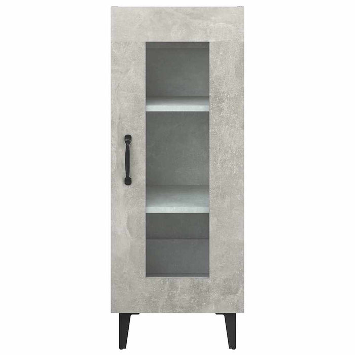 Dulap, gri beton, 34,5x34x90 cm, lemn compozit WALTI