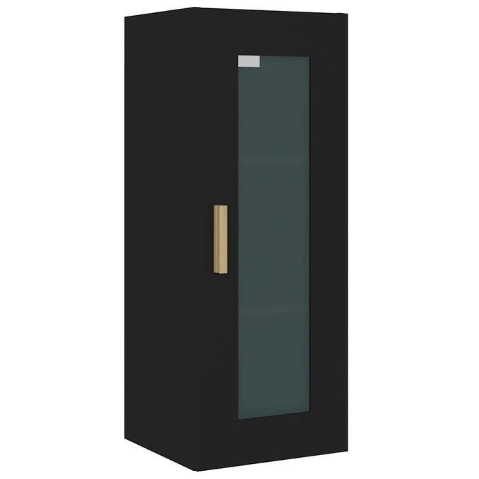 Dulap de perete suspendat, negru, 34,5x34x90 cm WALTI