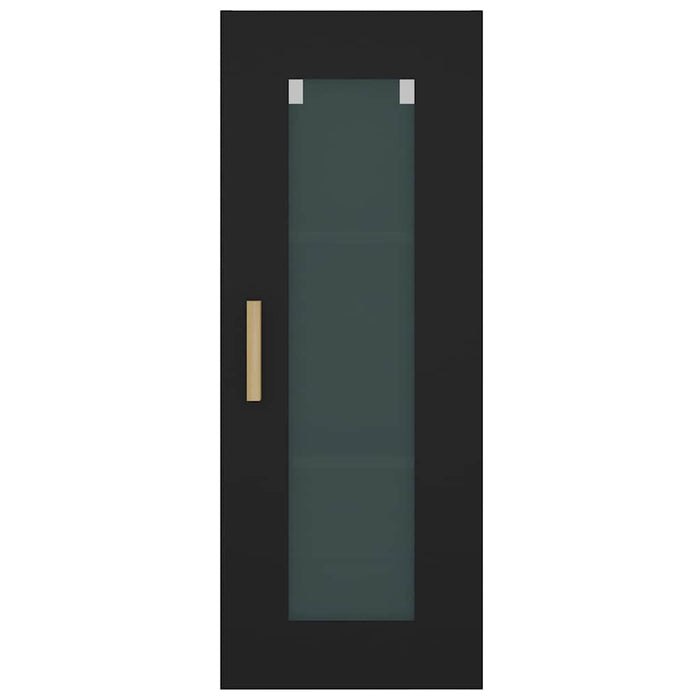 Dulap de perete suspendat, negru, 34,5x34x90 cm WALTI