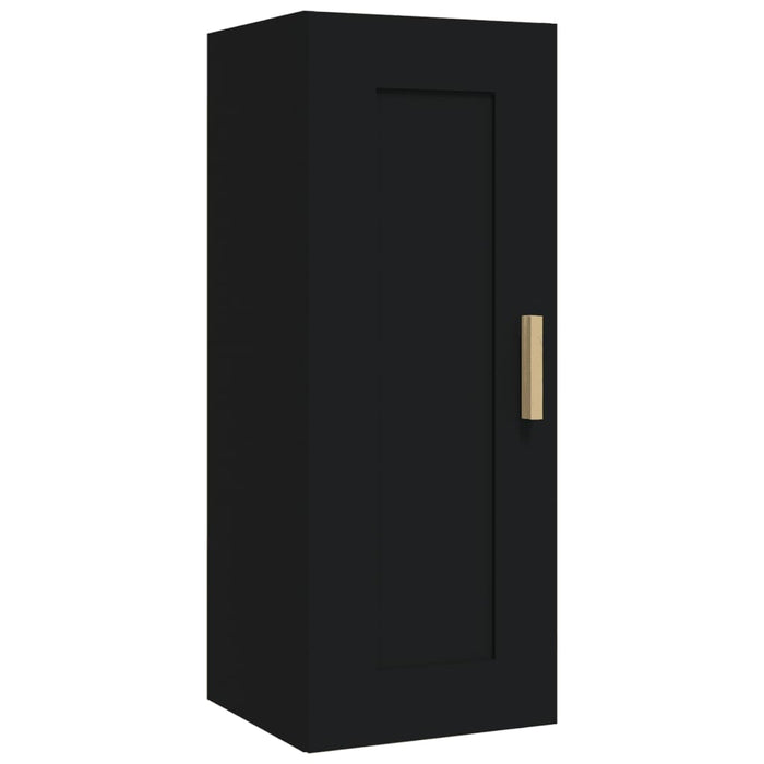Dulap de perete, negru, 35x34x90 cm, lemn prelucrat WALTI