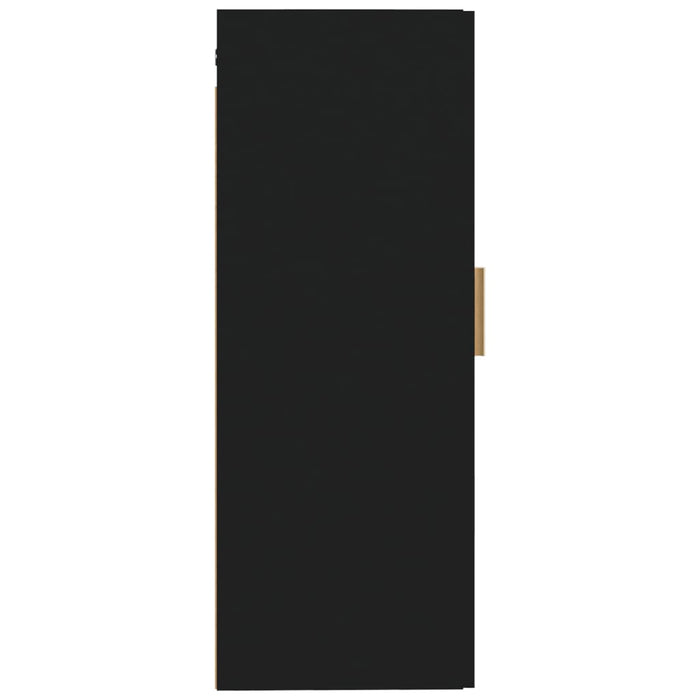 Dulap de perete, negru, 35x34x90 cm, lemn prelucrat WALTI