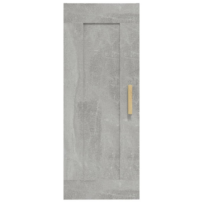 Dulap de perete, gri beton, 35x34x90 cm, lemn compozit - WALTI WALTI