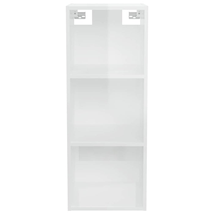 Dulap de perete, alb extralucios, 34,5x32,5x90cm, lemn compozit WALTI