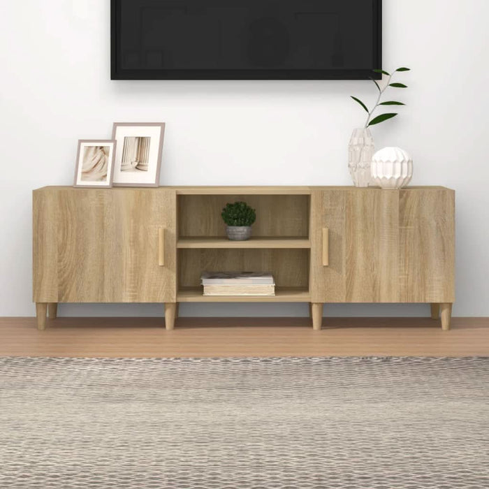 Comodă TV, stejar sonoma, 150x30x50 cm, lemn compozit - WALTI WALTI