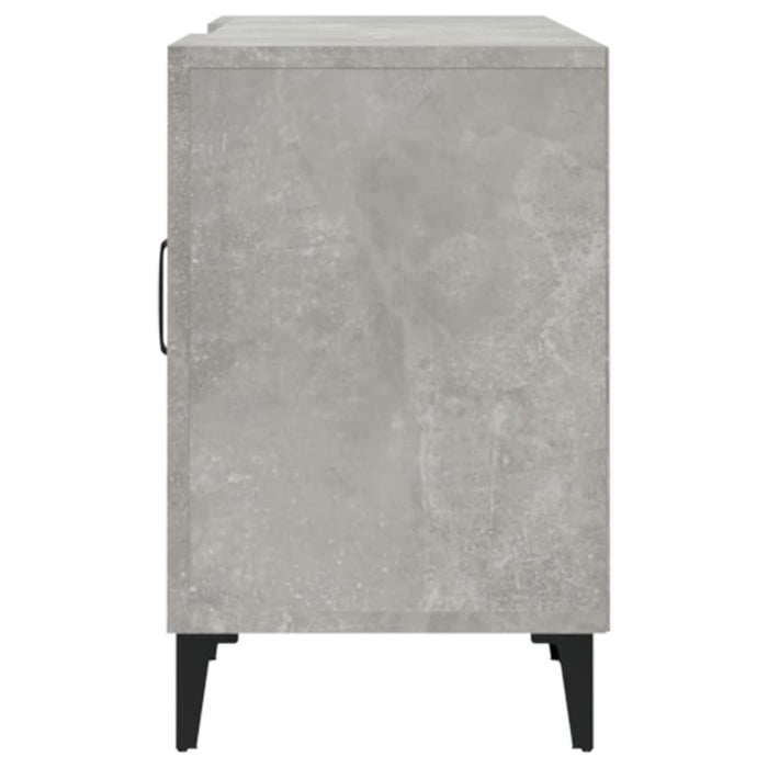 Comodă TV, gri beton, 150x30x50 cm, lemn compozit WALTI