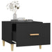 Măsuțe de cafea, 2 buc., negru, 50x50x40 cm, lemn compozit - WALTI WALTI