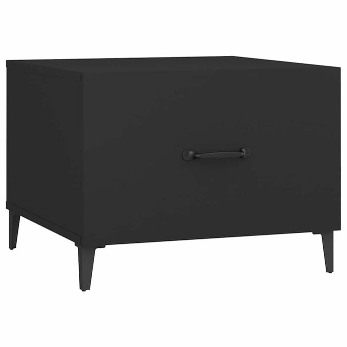 Măsuță de cafea cu picioare metalice, negru, 50x50x40 cm WALTI