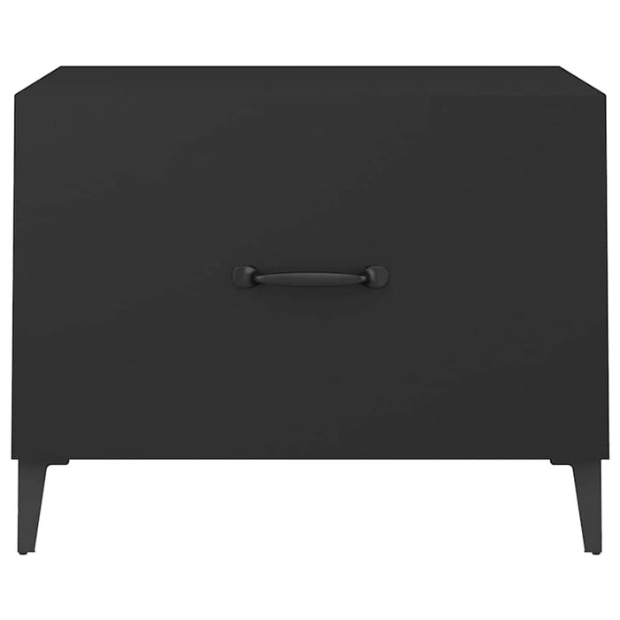 Măsuță de cafea cu picioare metalice, negru, 50x50x40 cm WALTI