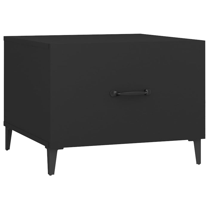 Măsuțe de cafea cu picioare metalice, 2 buc., negru 50x50x40 cm - WALTI WALTI
