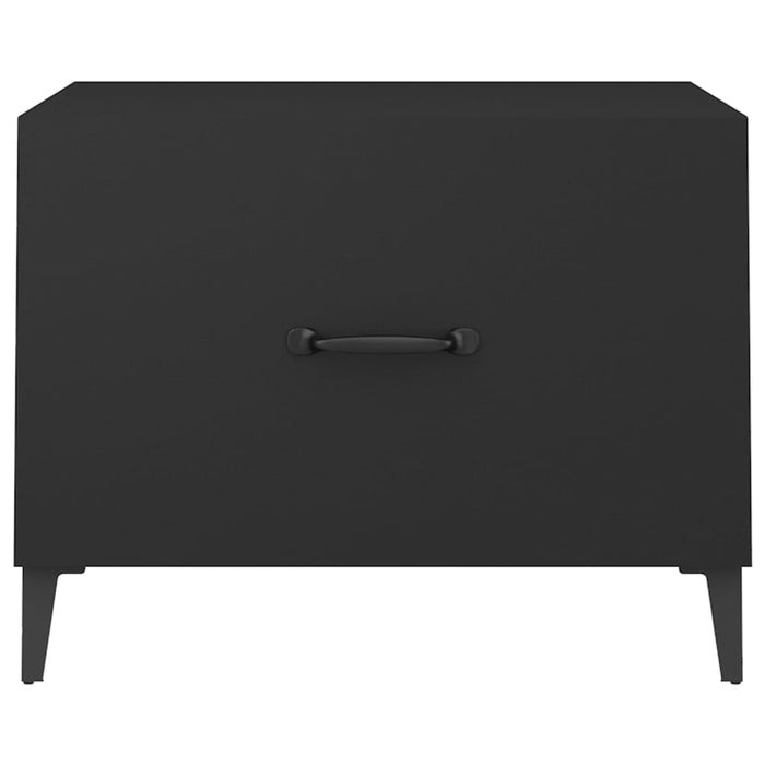 Măsuțe de cafea cu picioare metalice, 2 buc., negru 50x50x40 cm - WALTI WALTI