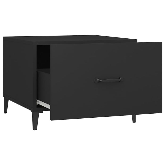 Măsuțe de cafea cu picioare metalice, 2 buc., negru 50x50x40 cm - WALTI WALTI
