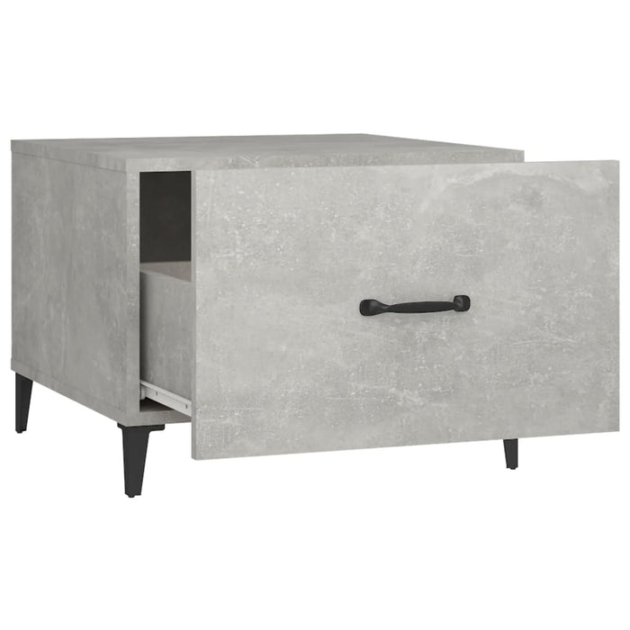 Măsuță de cafea picioare metalice 2 buc. gri beton 50x50x40 cm - WALTI WALTI