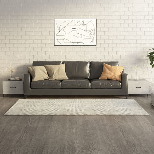 Măsuță de cafea picioare metalice 2 buc. gri beton 50x50x40 cm - WALTI WALTI