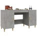 Birou, gri beton, 140x50x75 cm, lemn compozit - WALTI WALTI