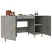 Birou, gri beton, 140x50x75 cm, lemn compozit - WALTI WALTI
