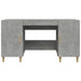 Birou, gri beton, 140x50x75 cm, lemn compozit - WALTI WALTI