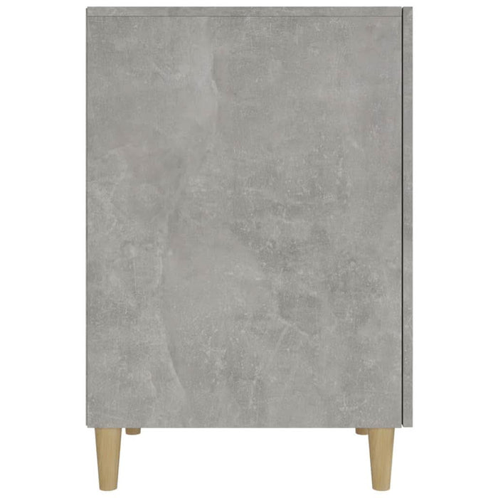 Birou, gri beton, 140x50x75 cm, lemn compozit - WALTI WALTI