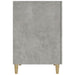 Birou, gri beton, 140x50x75 cm, lemn compozit - WALTI WALTI