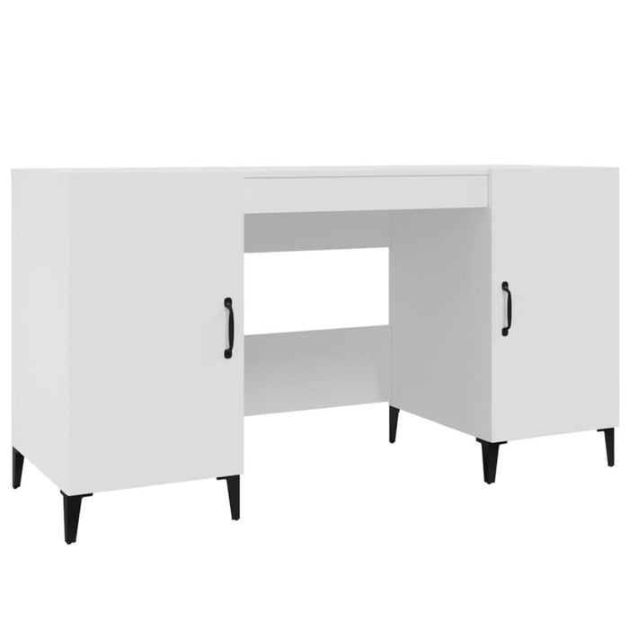 Birou, alb, 140x50x75 cm, lemn compozit - WALTI WALTI