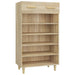 Pantofar, stejar sonoma, 60x35x105 cm, lemn compozit - WALTI WALTI