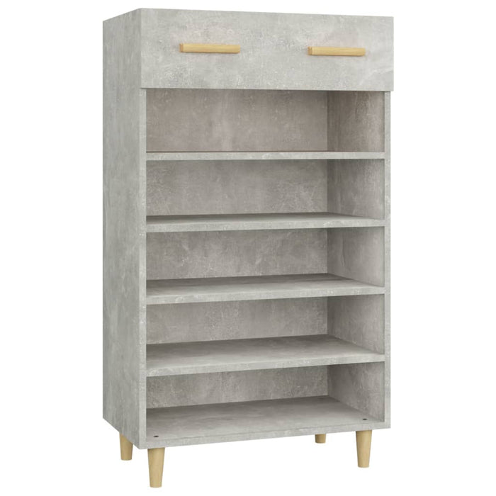 Pantofar, gri beton, 60x35x105 cm, lemn compozit - WALTI WALTI