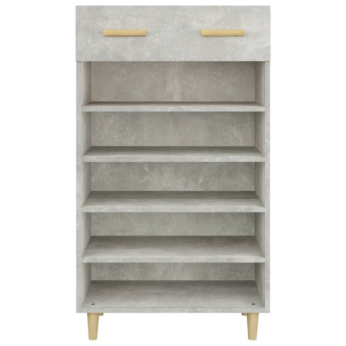 Pantofar, gri beton, 60x35x105 cm, lemn compozit - WALTI WALTI