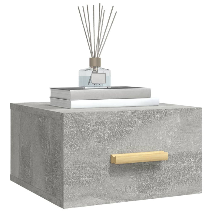 Noptieră de perete, gri beton, 35x35x20 cm WALTI