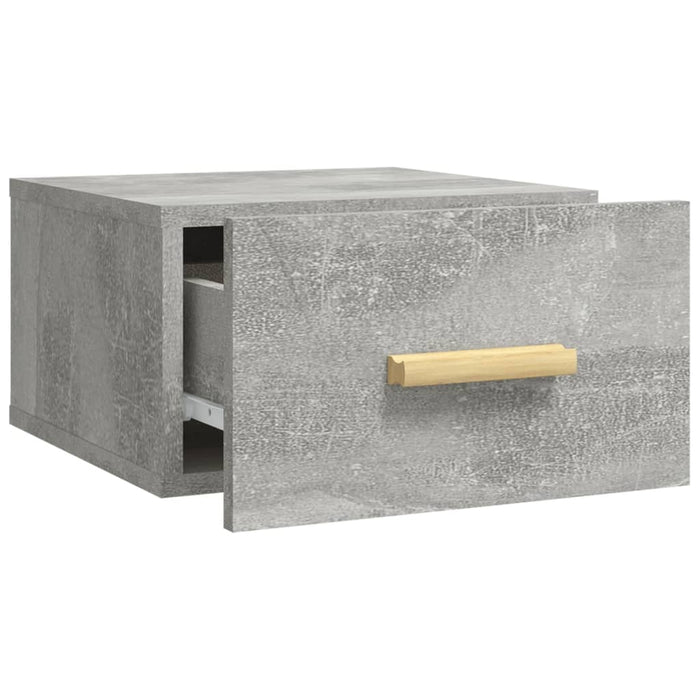 Noptieră de perete, gri beton, 35x35x20 cm WALTI