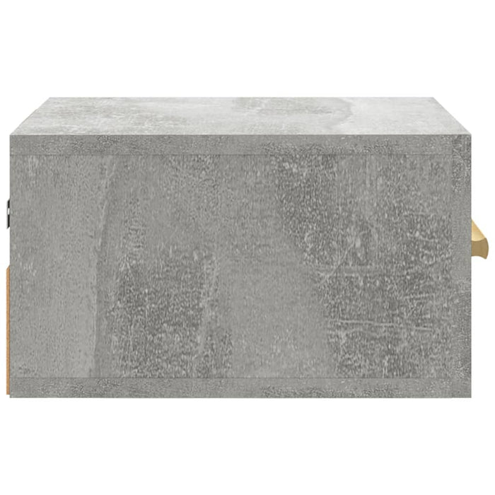 Noptieră de perete, gri beton, 35x35x20 cm WALTI