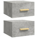 Noptiere montate pe perete 2 buc. gri beton 35x35x20 cm - WALTI WALTI