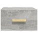 Noptiere montate pe perete 2 buc. gri beton 35x35x20 cm - WALTI WALTI