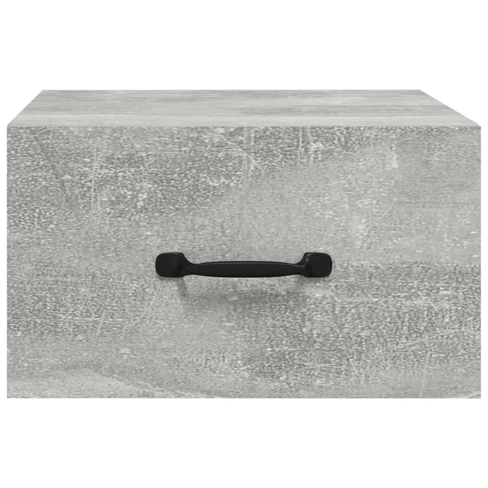 Noptiere de perete, 2 buc., gri beton, 35x35x20 cm - WALTI WALTI