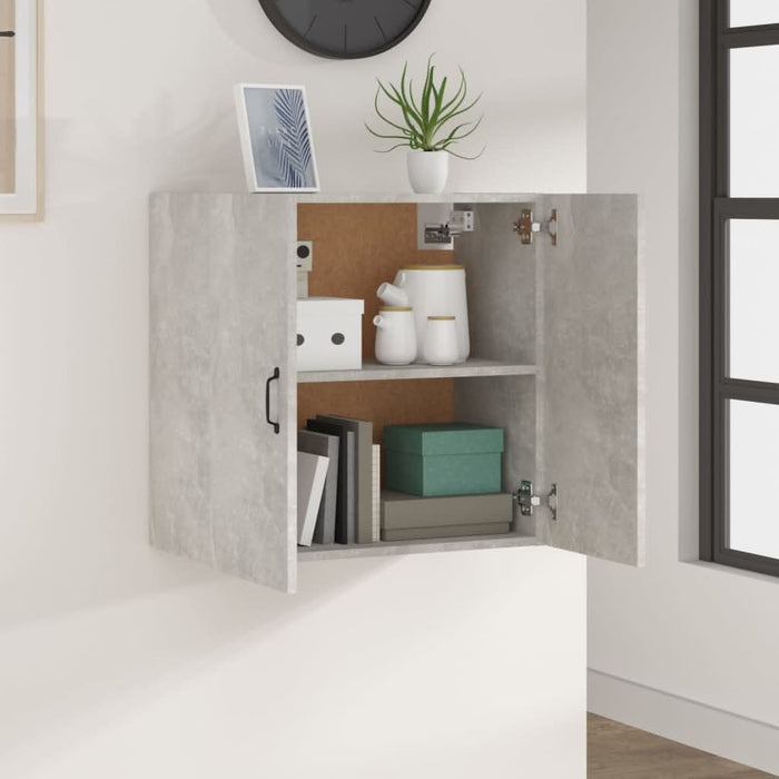 Dulap de perete, gri beton, 60x31x60 cm, lemn prelucrat - WALTI WALTI