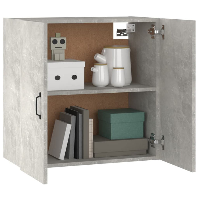 Dulap de perete, gri beton, 60x31x60 cm, lemn prelucrat - WALTI WALTI