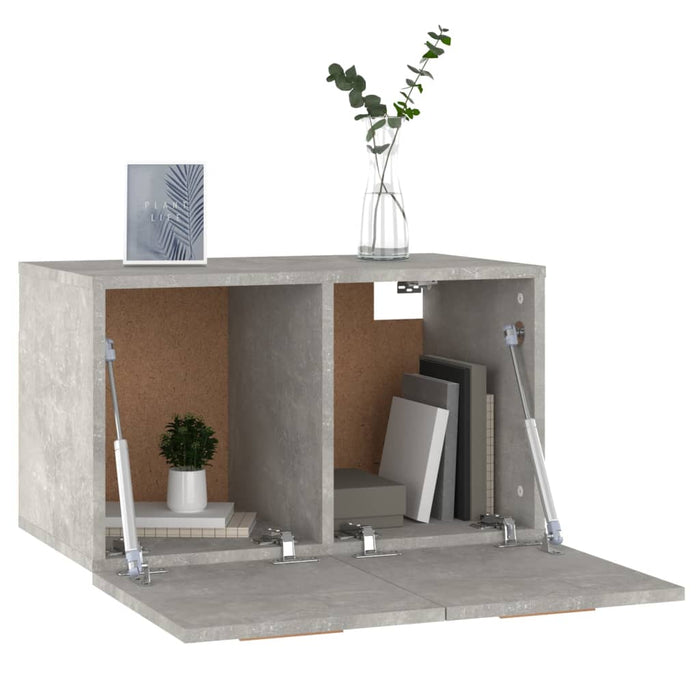 Dulap de perete, gri beton, 60x36,5x35 cm, lemn prelucrat - WALTI WALTI
