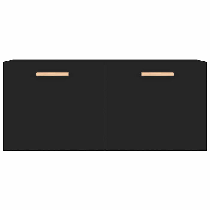 Dulap de perete, negru, 80x35x36,5 cm, lemn compozit WALTI