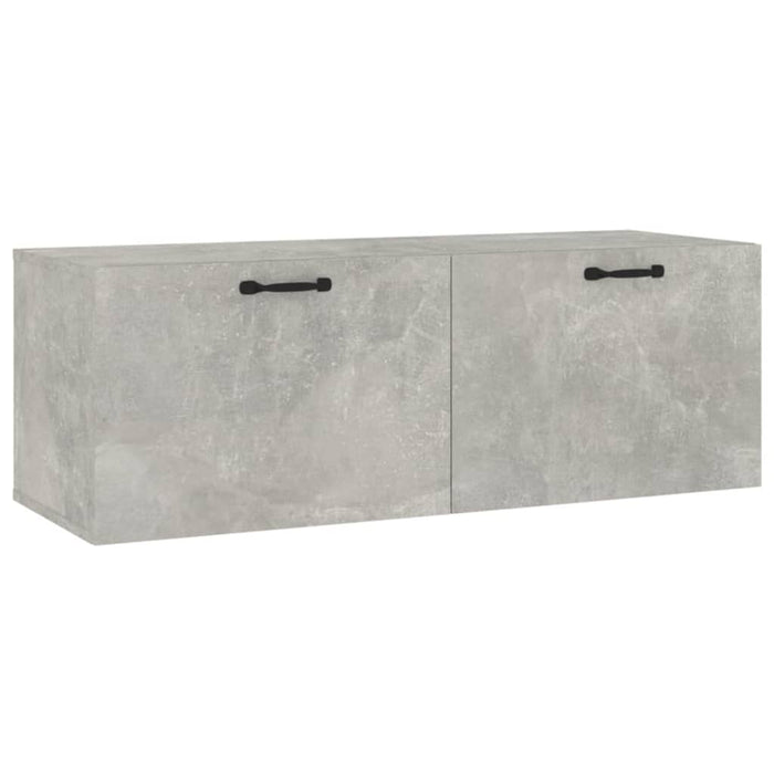 Dulap de perete, gri beton, 100x36,5x35 cm, lemn prelucrat - WALTI WALTI