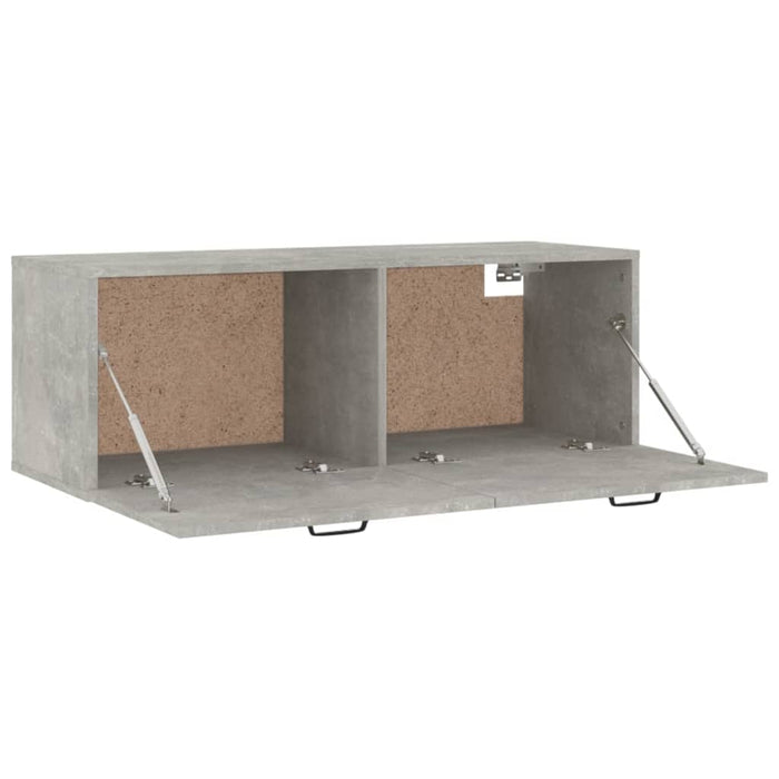 Dulap de perete, gri beton, 100x36,5x35 cm, lemn prelucrat - WALTI WALTI