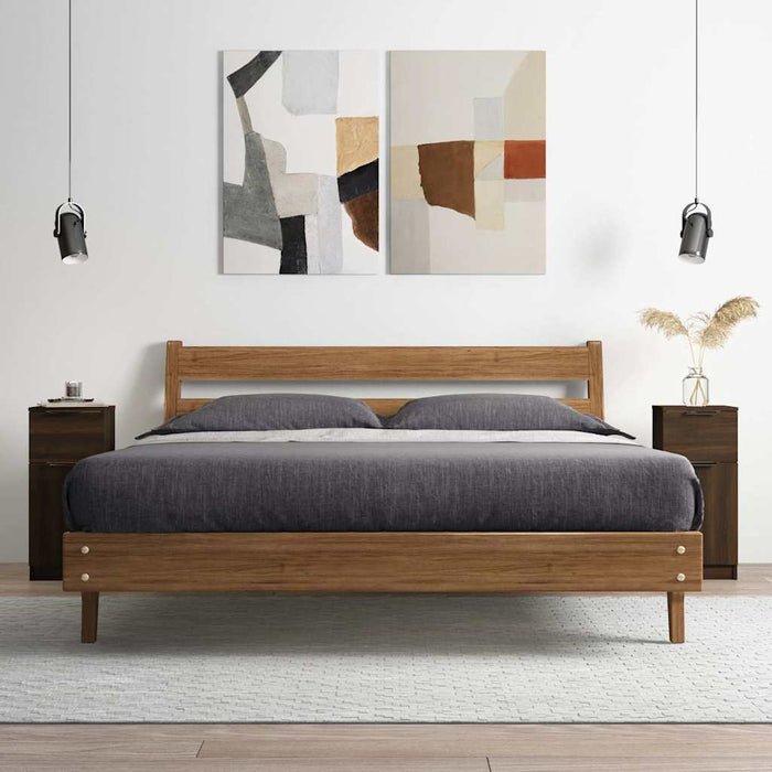 Dulapuri, 2 buc., stejar maro, 30x30x70 cm, lemn compozit WALTI