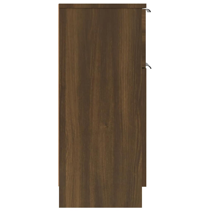 Dulapuri, 2 buc., stejar maro, 30x30x70 cm, lemn compozit WALTI