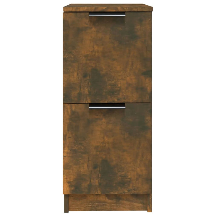 Dulapuri, 2 buc., stejar fumuriu, 30x30x70 cm, lemn prelucrat - WALTI WALTI