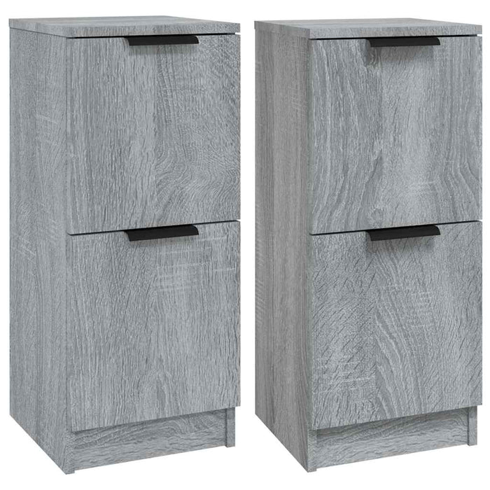 Dulapuri, 2 buc., gri sonoma, 30x30x70 cm, lemn prelucrat - WALTI WALTI