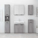 Dulap de baie, sonoma gri, 64,5x33,5x59 cm, lemn prelucrat - WALTI WALTI