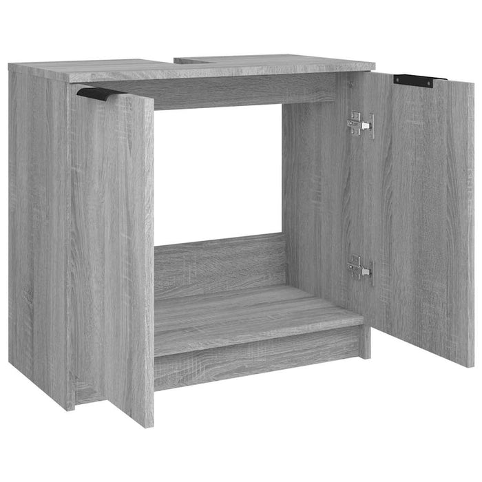 Dulap de baie, sonoma gri, 64,5x33,5x59 cm, lemn prelucrat - WALTI WALTI