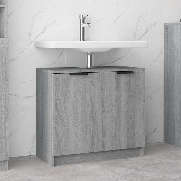 Dulap de baie, sonoma gri, 64,5x33,5x59 cm, lemn prelucrat - WALTI WALTI
